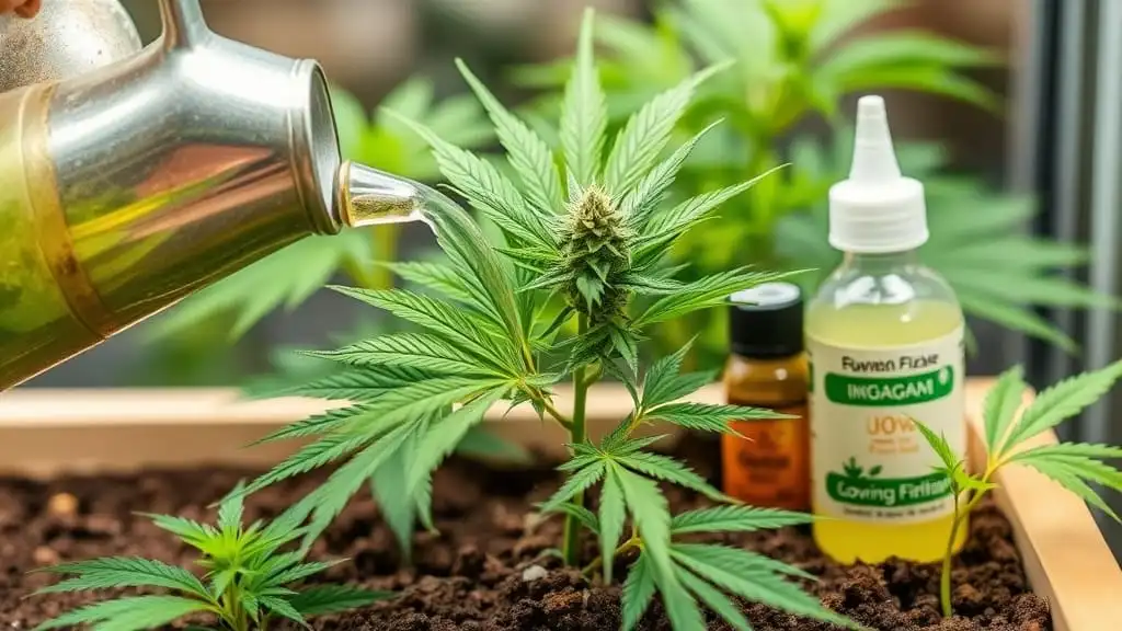 Cannabis plant feeding and nutrients