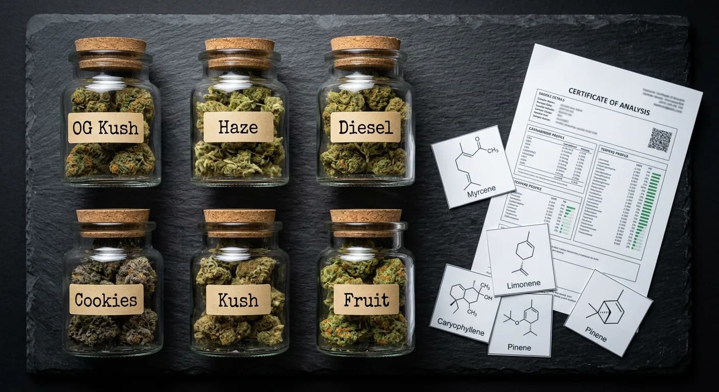 Cannabis Terpene Profiles by Strain Family: OG, Haze, Diesel & More