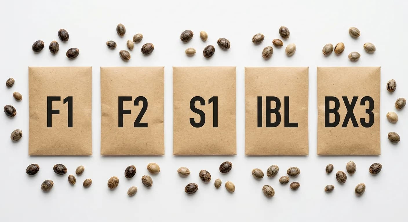 F1 Hybrid vs S1 vs IBL Cannabis Seeds: Breeding Terms Decoded