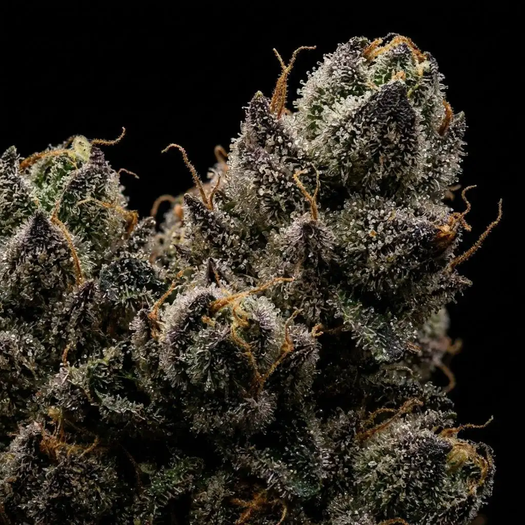 Cannabis bud closeup