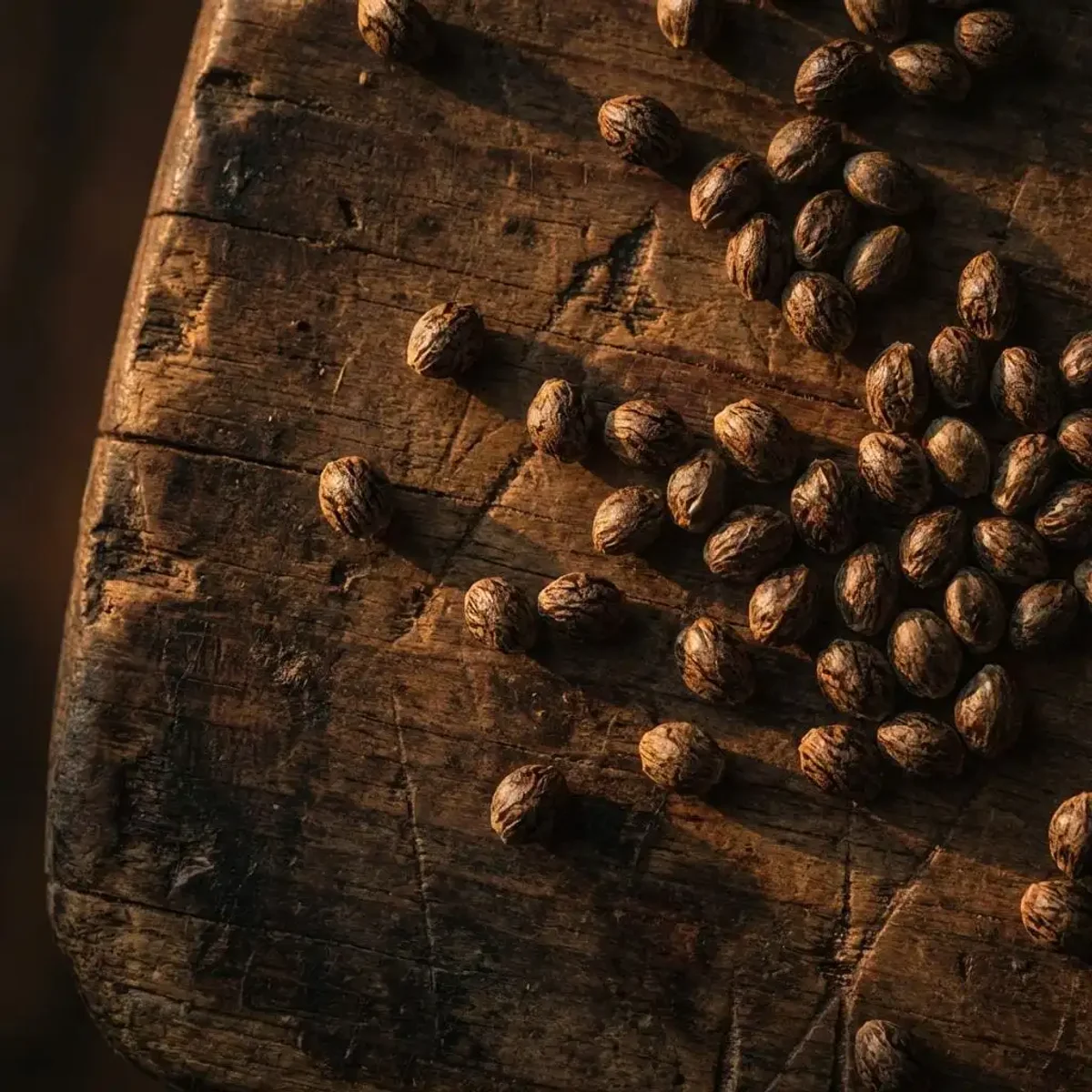 Premium cannabis seeds flatlay