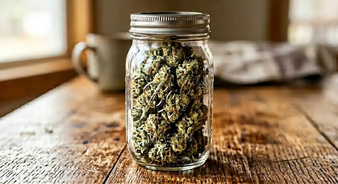 Cured Gelato cannabis buds showing dense trichome coverage and vibrant green coloration with orange pistils